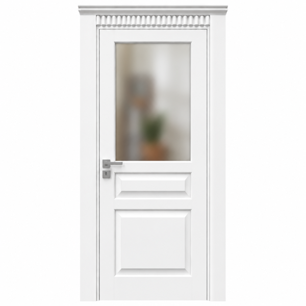 BY-5010A Porte intérieure Laqué Vitrée